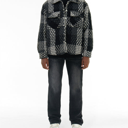 Gradient Washed Straight Leg Jeans American High Street Heren