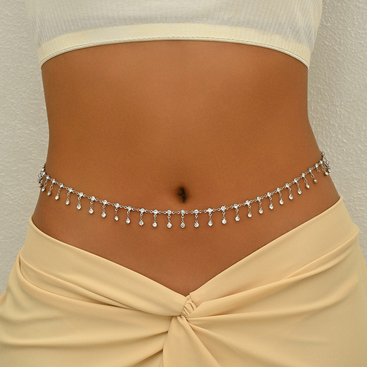 Fashion Beach Body Chain with Shells and Pearls
