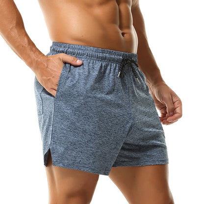 Europese effen mid-waist shorts met zakken en trekkoord