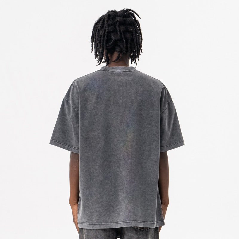 Heren T-shirt met korte mouwen en print
