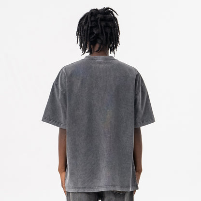 Heren T-shirt met korte mouwen en print