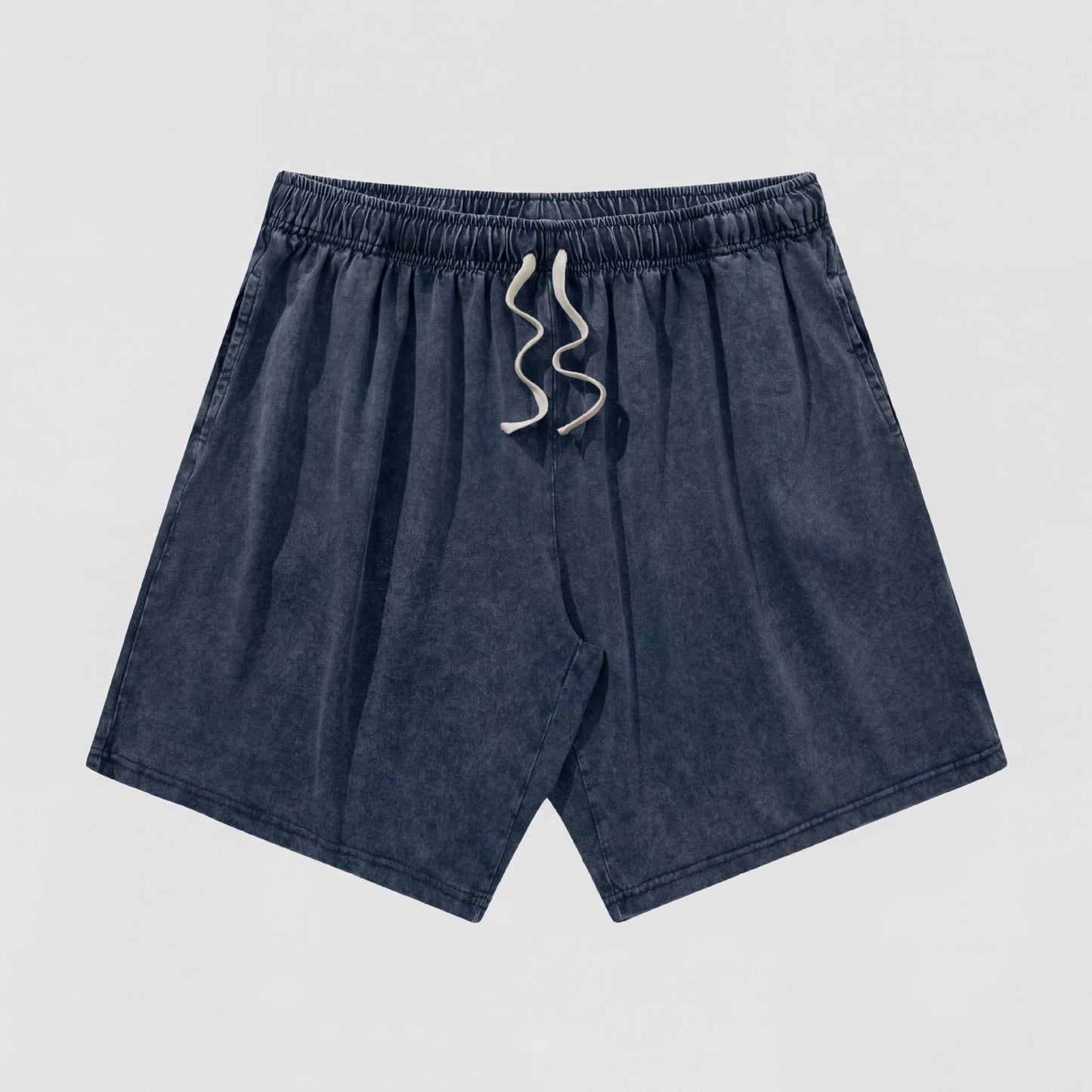 Men's Vintage Washed Cotton Shorts Set