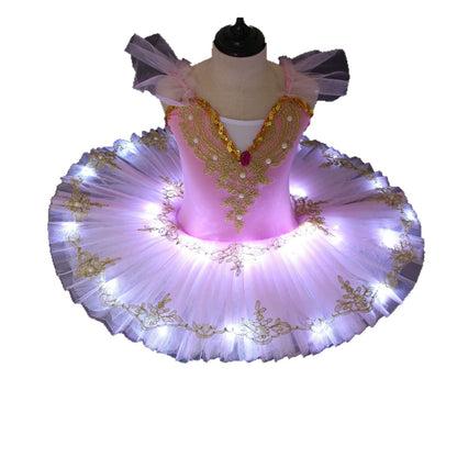 Childrens Sequined Ballet Performance Dress
