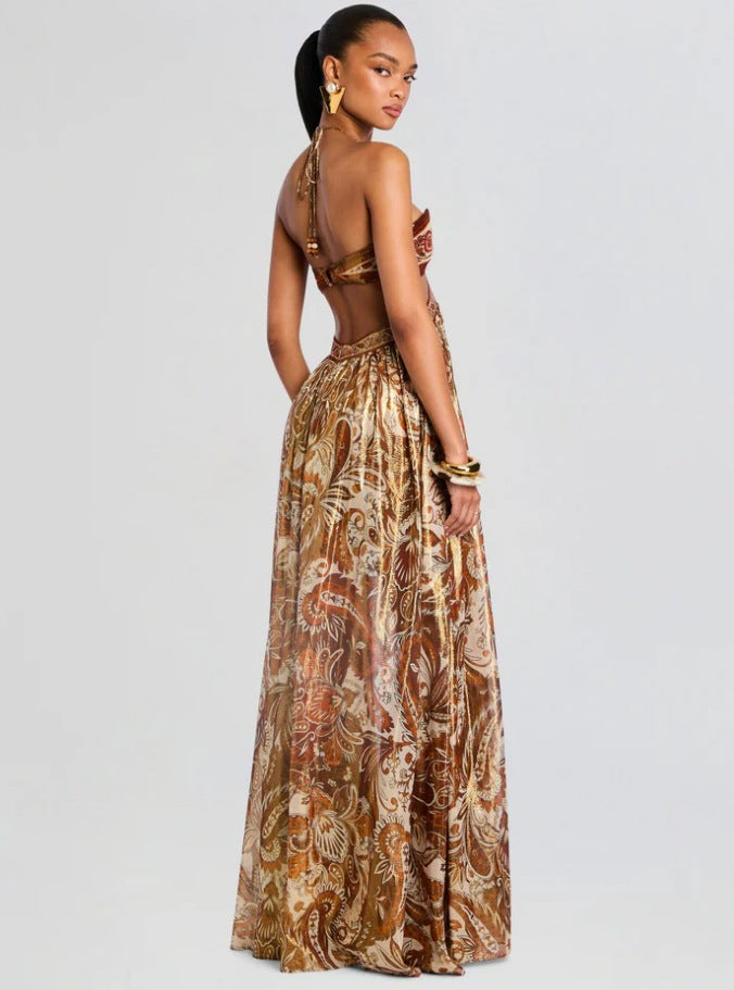 Summer New Dress Long Dress Strap Backless Sexy