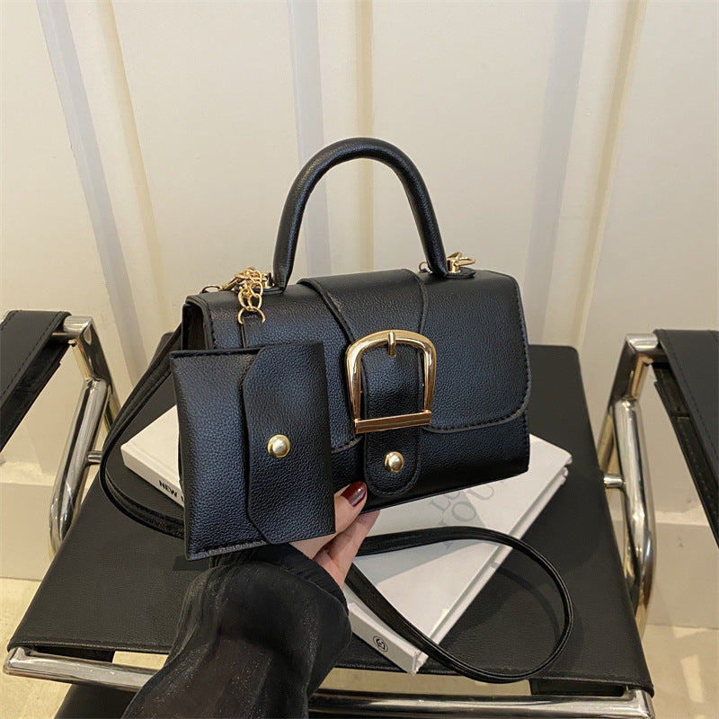 Candy Color Retro Small Square Crossbody Bag