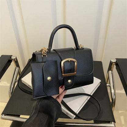 Candy Color Retro Small Square Crossbody Bag