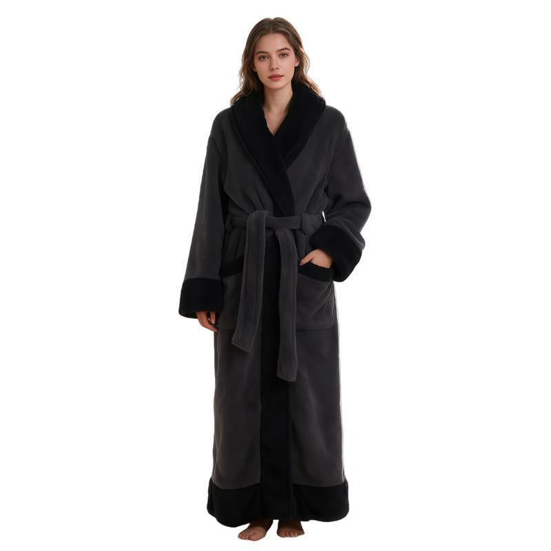 Flannel bathrobe