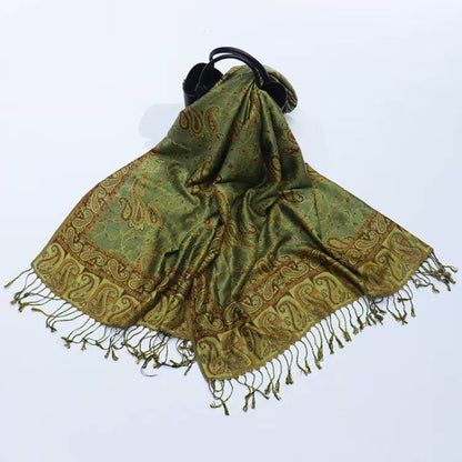 Women's Jacquard Imitation Cashmere Shawl Wrap Long Scarf