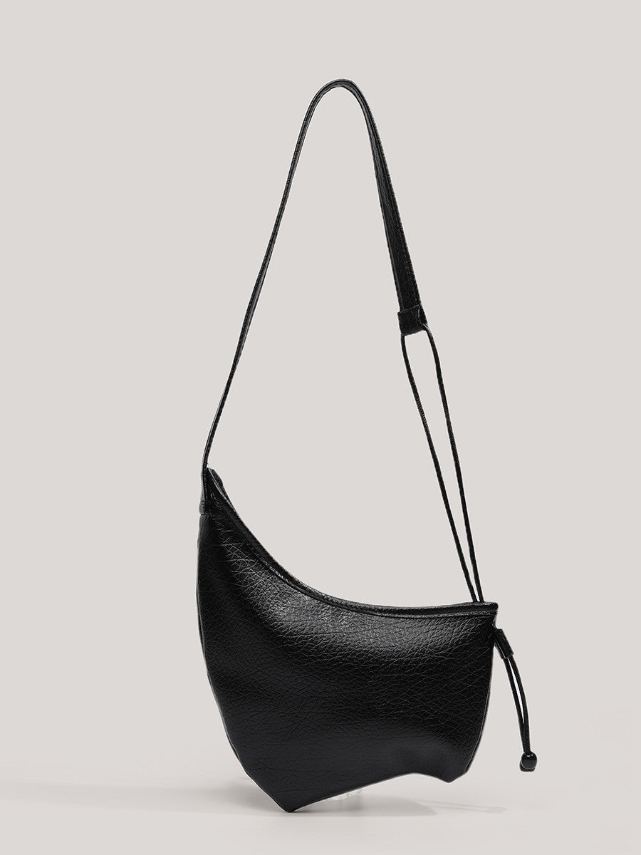 First-Layer Bubble Leather High-End Croissant Bag