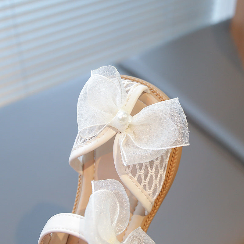 Girls Bow Sandals Soft Sole