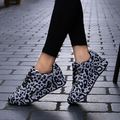 Sneakers voor dames met luipaardprint