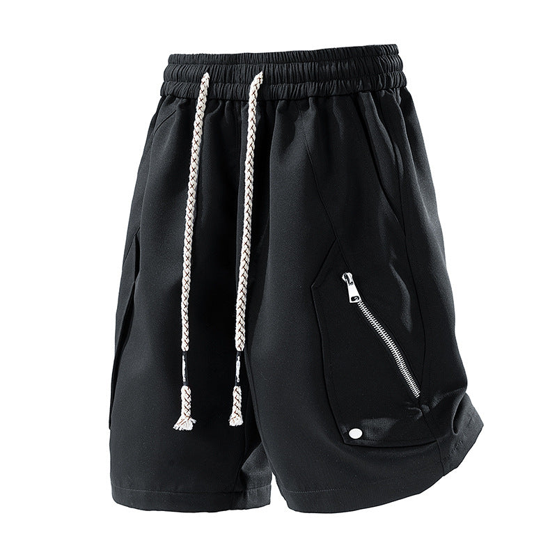 Cargo shorts met trekkoord voor heren