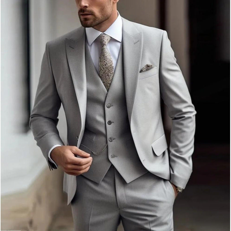 Mens Three Piece Suit Set