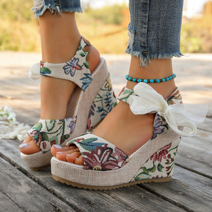 Wedge Heel Platform Sandals