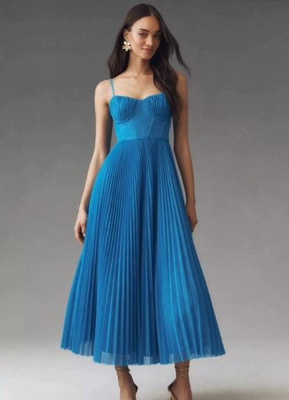Women's Sleeveless Backless Deep V Neck Long Evening Dress