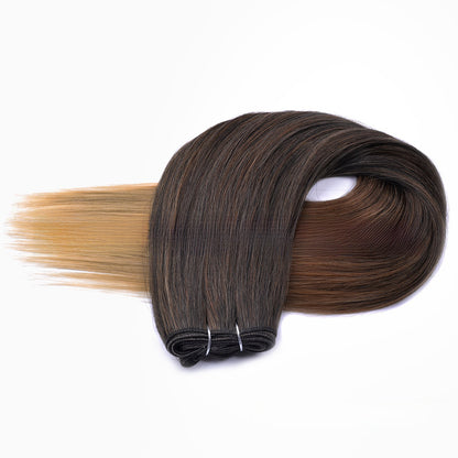Heat Resistant Synthetic Hair Extensions Straight Weft