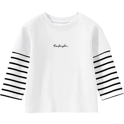 Children's Long Sleeve Striped Two-Piece