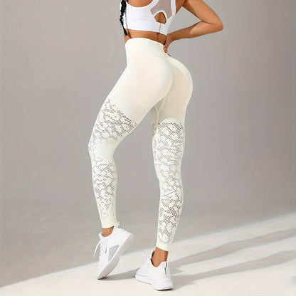 Self-improvement jacquard sport yoga suit