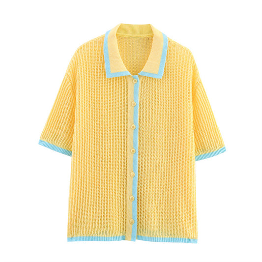 Style Design Knit Top and Shorts Set with Elegant Appearance