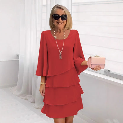 Loose Slimming Round Neck Dress