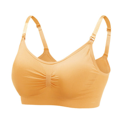 Seamless maternity and nursing bras