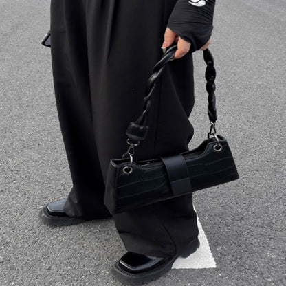 Nicheontwerp met hoogwaardige textuur baguettetas in westerse stijl