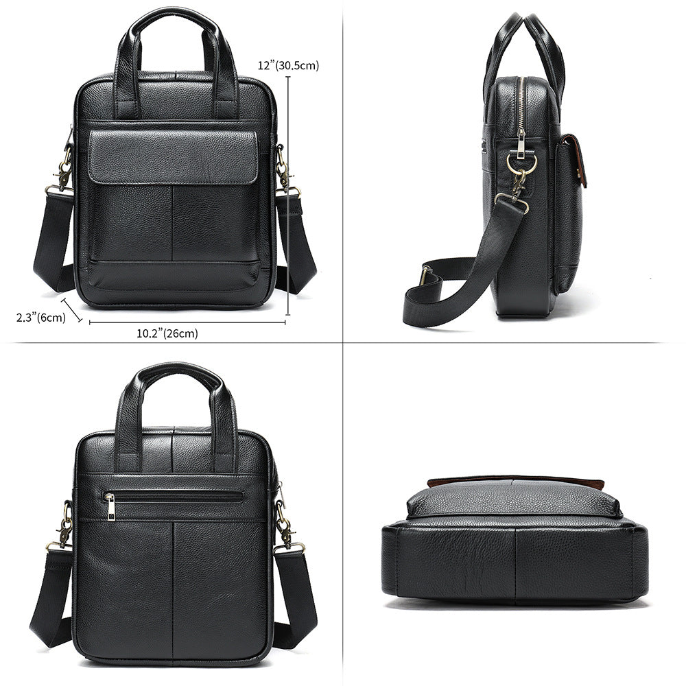 Genuine Cowhide Mens Business Briefcase