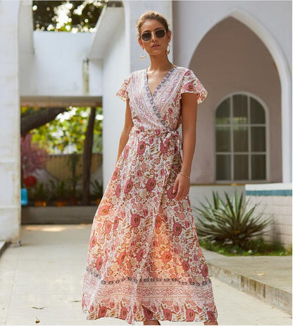 Bohemian 3D Print Sleeveless Dress