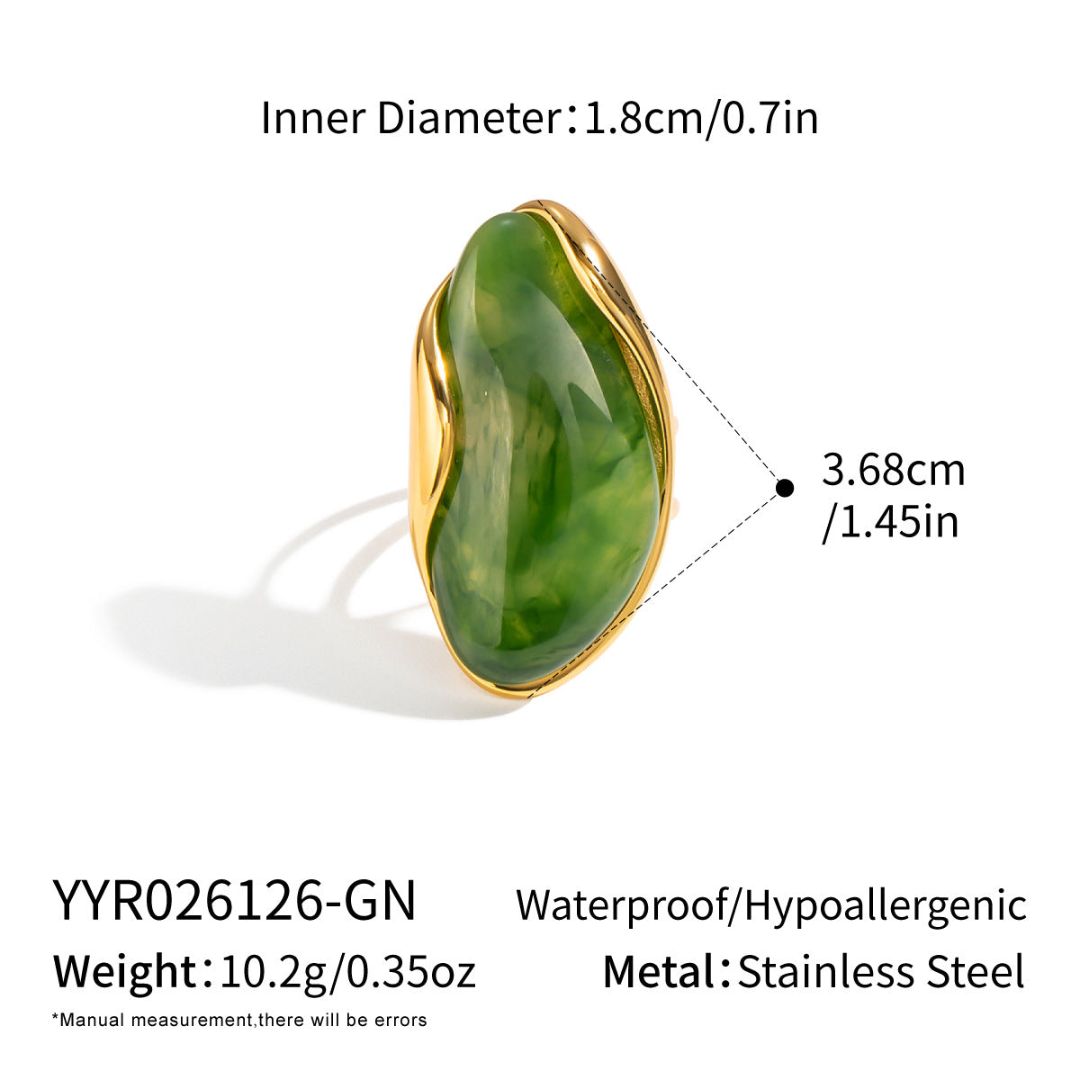 Resin Open-Style Ring for Women