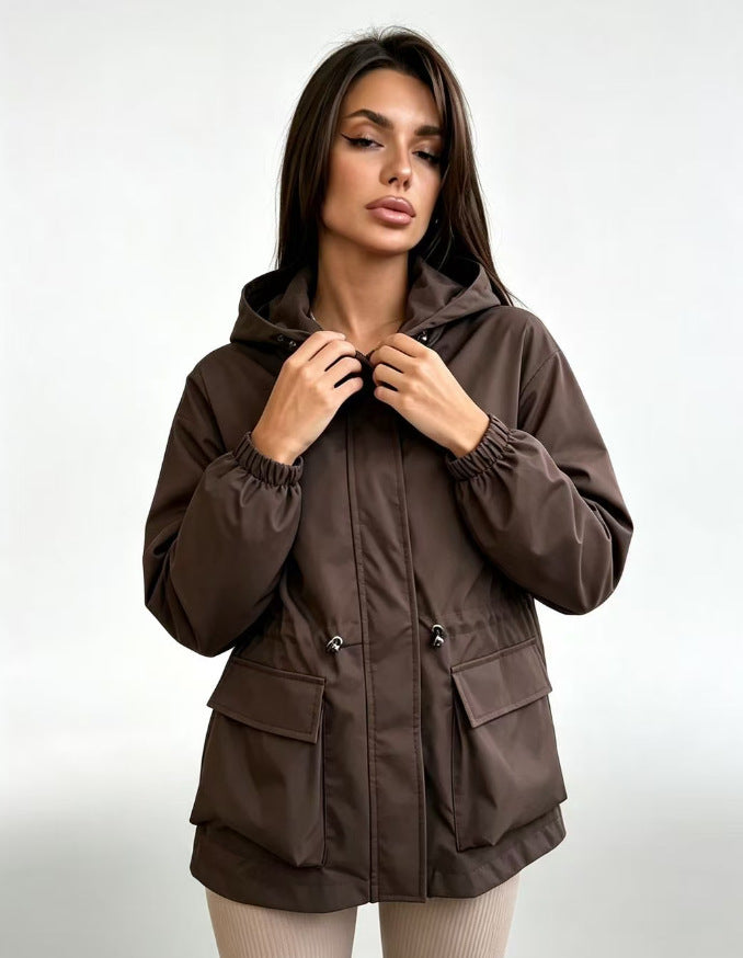 Womens Hooded Waterproof Outdoor Jacket
