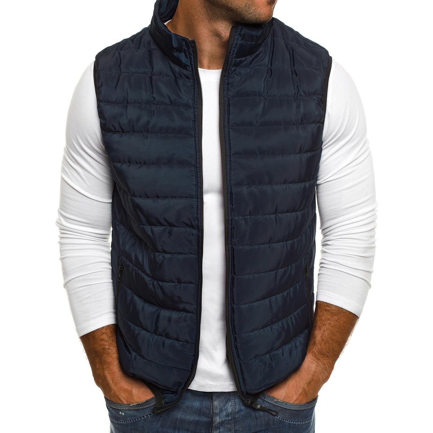 Casual gewatteerde bodywarmer