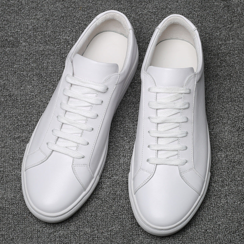 Lage casual sneakers van leer voor heren