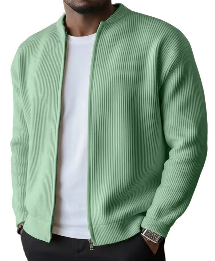 Mens Casual Corduroy Long Sleeve Jacket