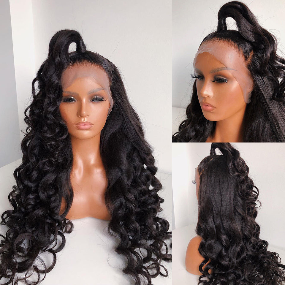 Voorgeplukte Body Wave Lace Front Wig Synthetisch