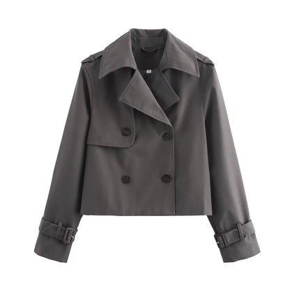 Women's loose-fitting long-sleeved coat