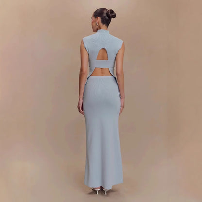 Dames Gebreide Rok En Top Set