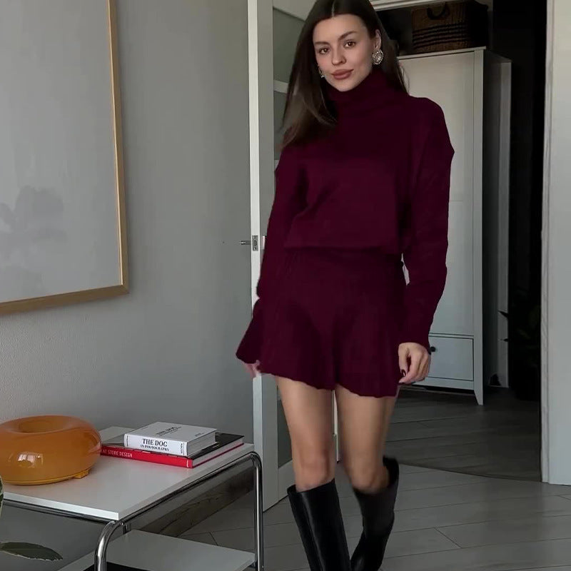 Dames All-matching Trui Korte Rok Tweedelig Pak