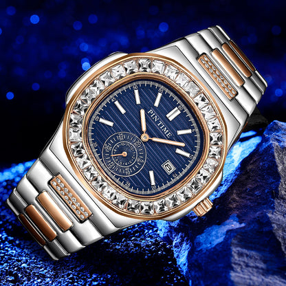Mens Diamond Accent Quartz Watch
