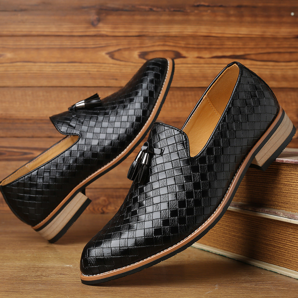 Carefully Selected Men's Versatile British-Style Black Professional Casual Leather Shoes, Soft-Soled Men's Shoes, Business Formal Work Shoes