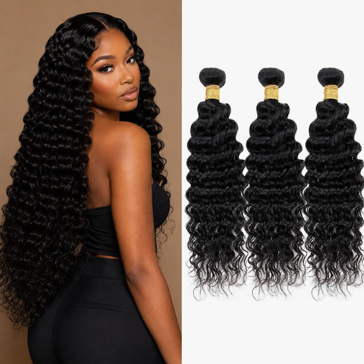 Synthetic and Real Hair Mixed Extensions