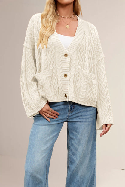 Womens Loose Knitted Cardigan