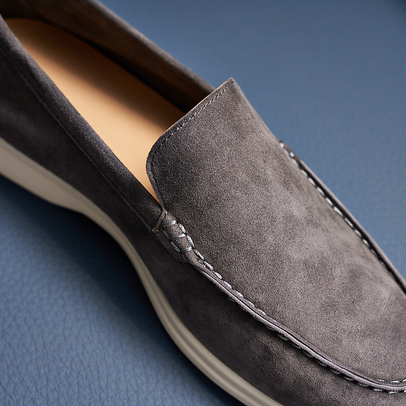 Klassieke vintage leren herenloafers