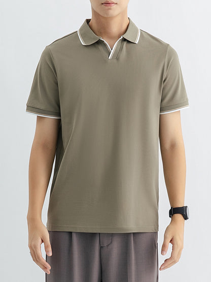 Men's Polo Shirt Men's High-end Short-sleeved Summer High-end Collared T-shirt Top Paul Casual T-shirt Men's