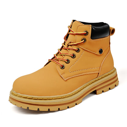 Men's high-top warm outdoor work boots