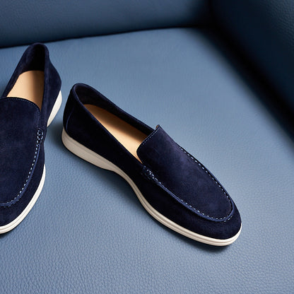 Klassieke vintage leren herenloafers