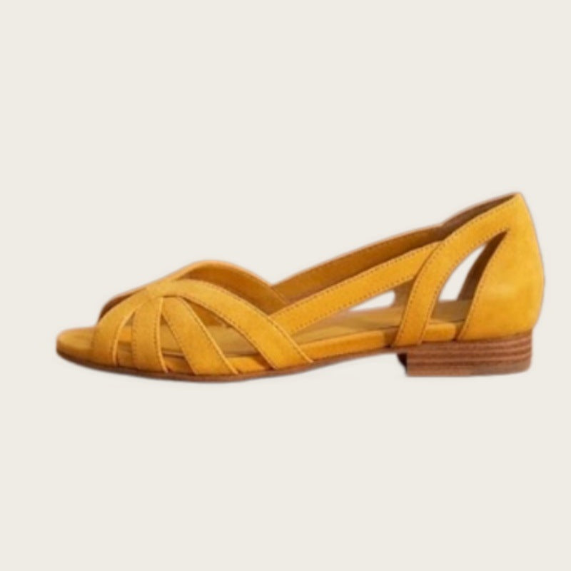 Hollowed-out cool shoes summer flat sandals
