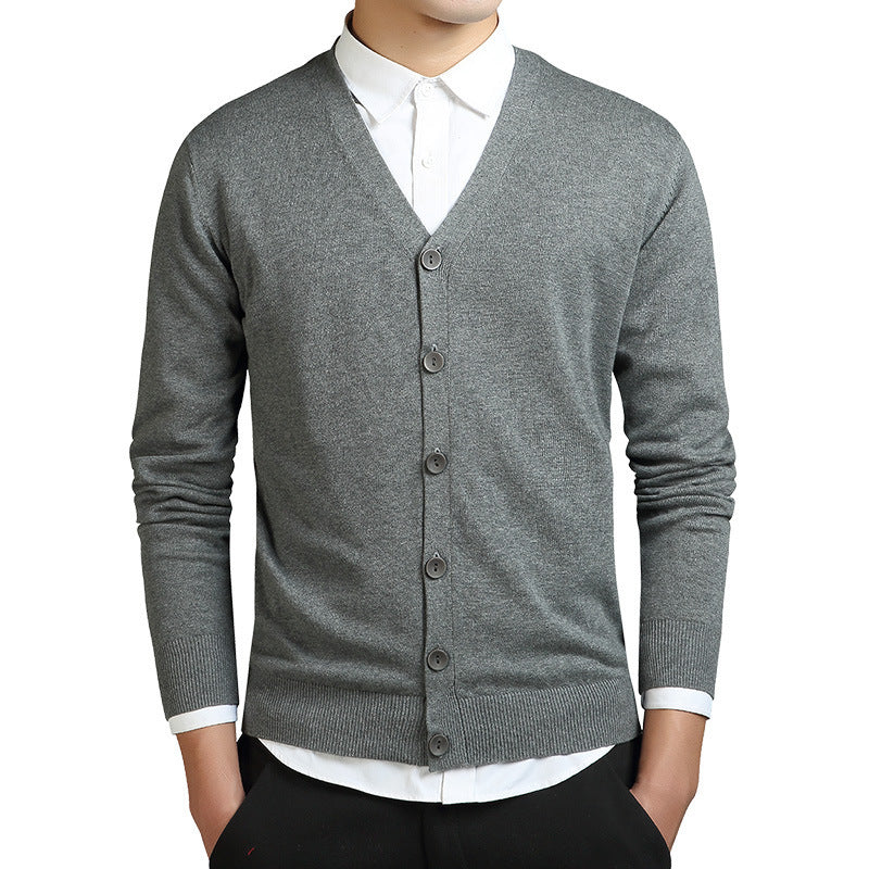 Heren gebreide cardigan