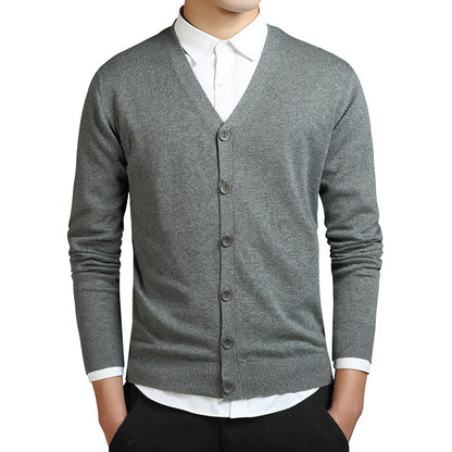 Heren gebreide cardigan