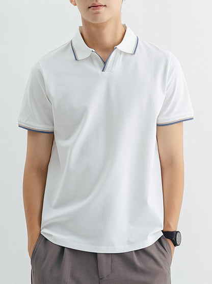 Men's Polo Shirt Men's High-end Short-sleeved Summer High-end Collared T-shirt Top Paul Casual T-shirt Men's