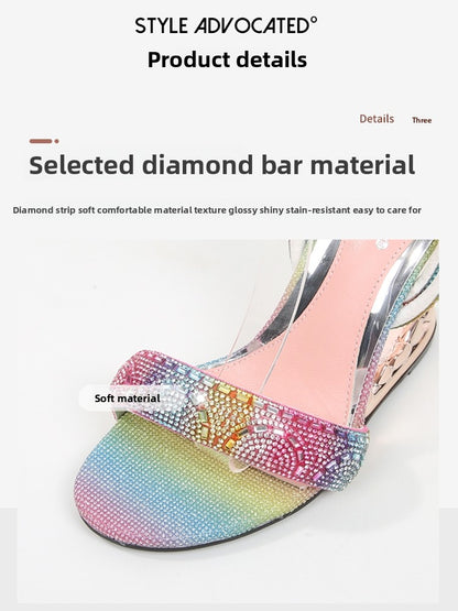 Fashion Rhinestone High Heel Sandals